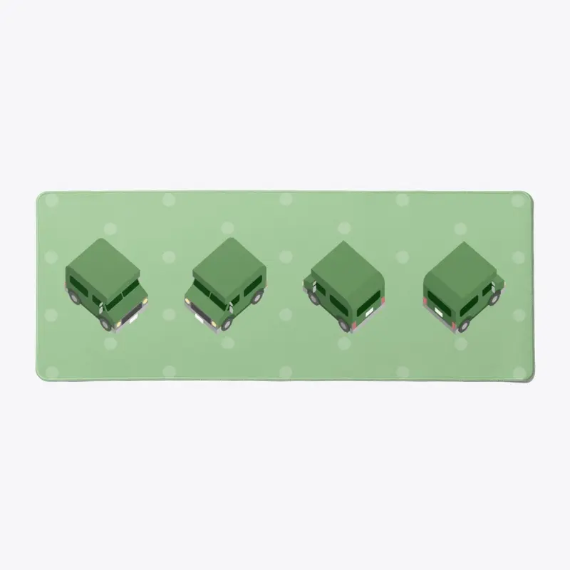 Camper Van Deskmat - Green