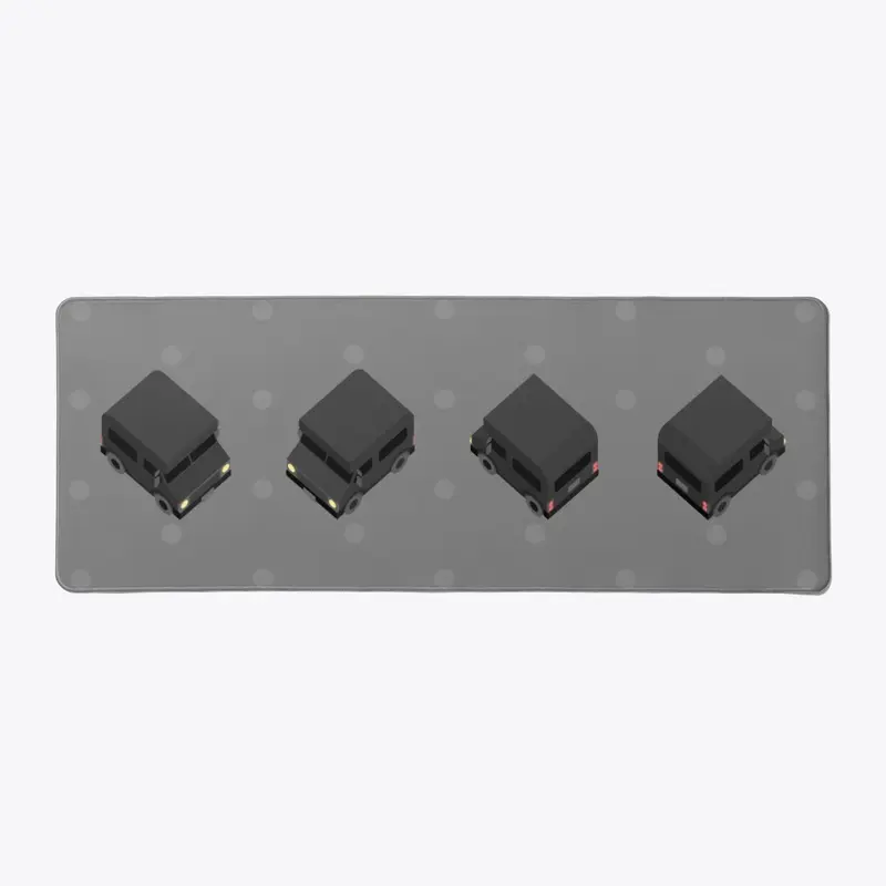 Camper Van Deskmat - Black